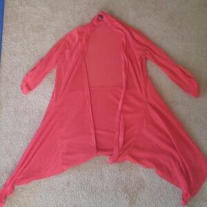 Coral cardigan